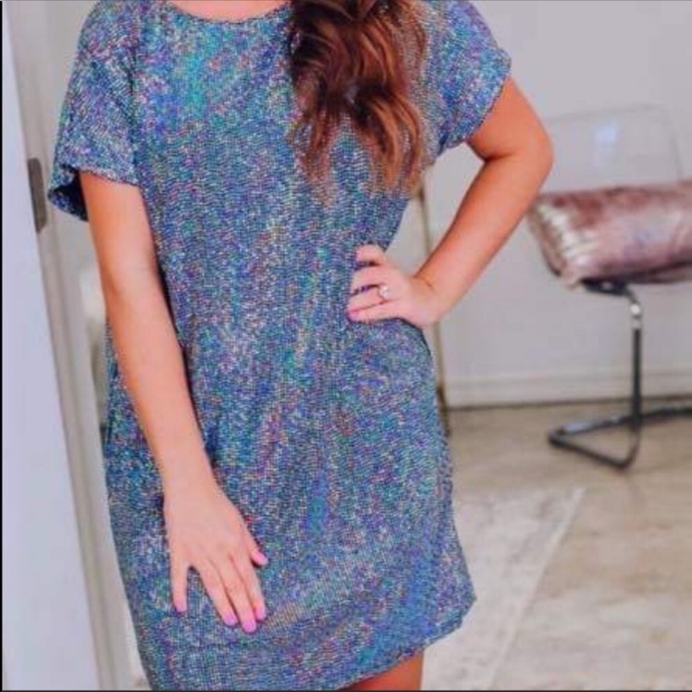🖤New Shine Bright Sequin Party Dress Medium